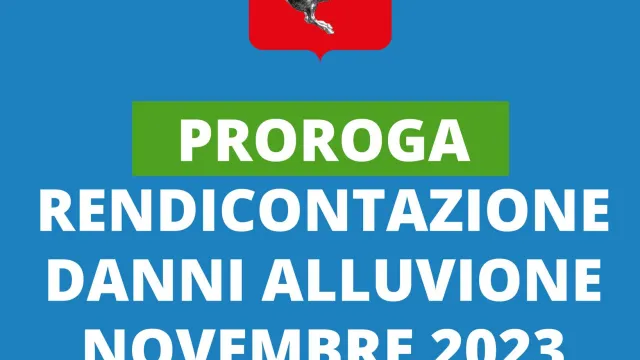 Proroga rendicontazione danni alliove 2023