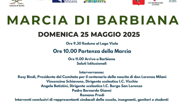 Locandina Marcia di Barbiana